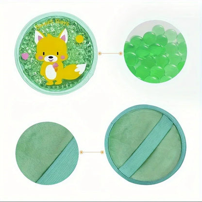Reusable Cartoon Gel Ice Pack — Dual Hot & Cold Compress for Elbow, Knee & Toothache
