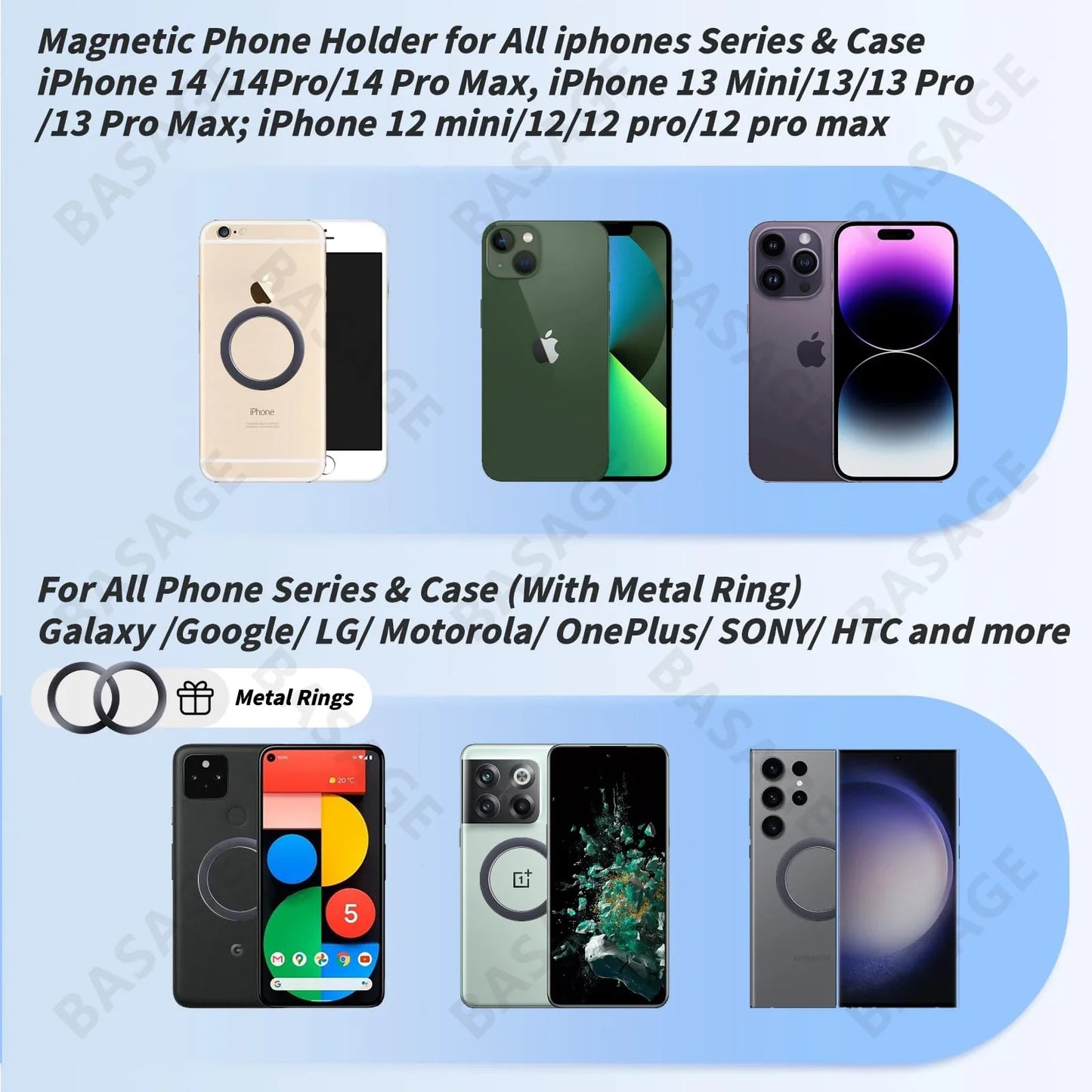 360° Rotatable Magnetic Phone Mount Holder for Tesla Model 3/Y - Compatible with 4.7-6.7inch Devices, Magsafe Support