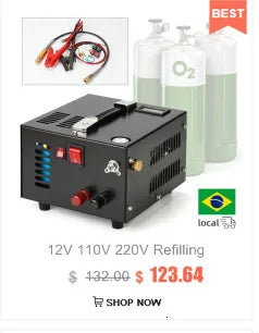 300bar 30MPa 4500PSI 3-Stage Hand Operated PCP Pump | High Pressure Compressor for Rifles, Paintball, Car & Bicycle