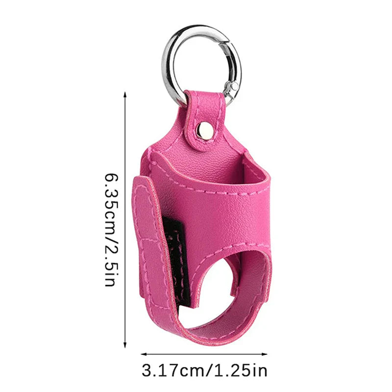 PU Leather Inhaler Case Holder with Metal Buckle - Lightweight & Protective Storage for Travel, Daily Use, School, and Hiking