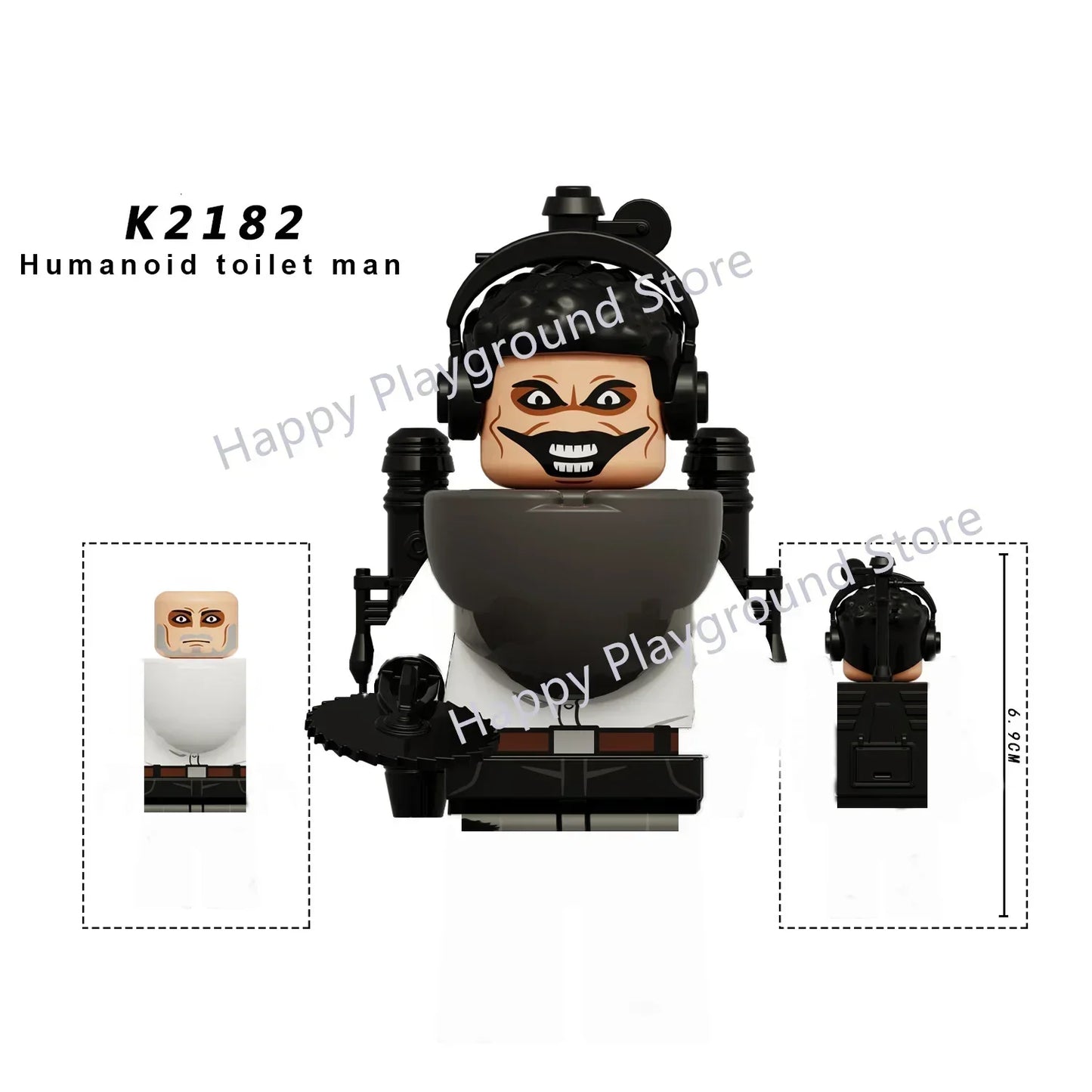KDL Skibidi Toilet Man Anime Block Figures – TVMan, Titan, Cameraman & Speakerman Model Toy Gift for Kids