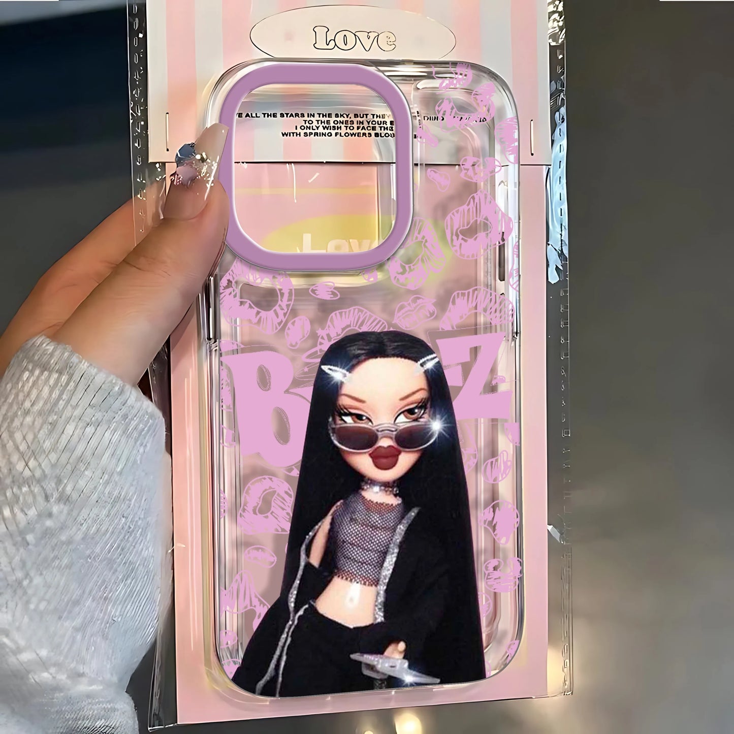 Fashion Bratz Doll Clear Phone Case – Protective Cover for iPhone 7 to 16 Series, Pro Max & SE2020