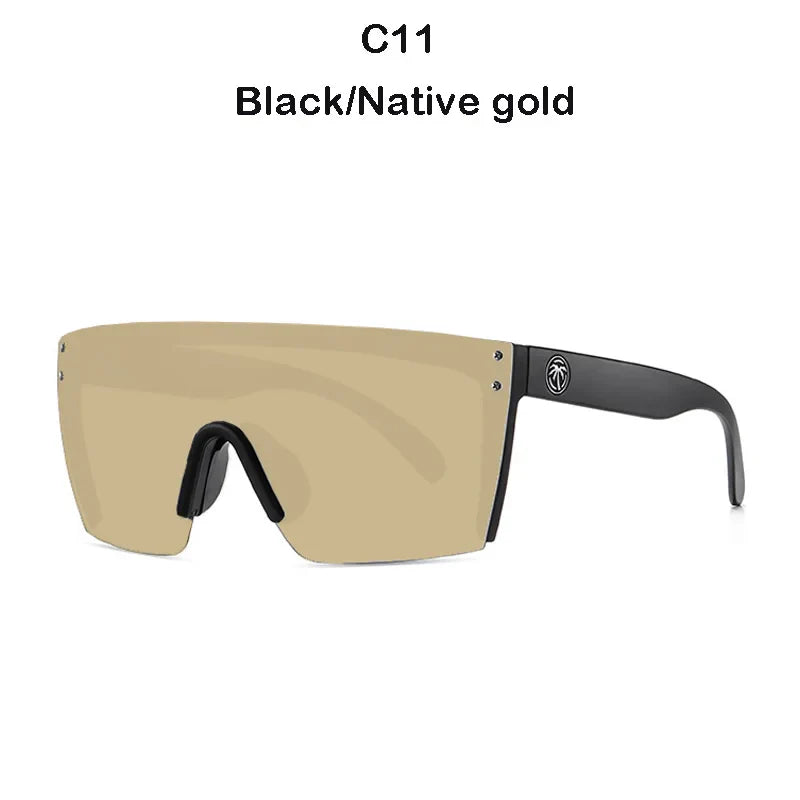 NEW Luxury Brand Mirrored Polarized Sunglasses — Men’s Sport Goggles with UV400 Protection & Case