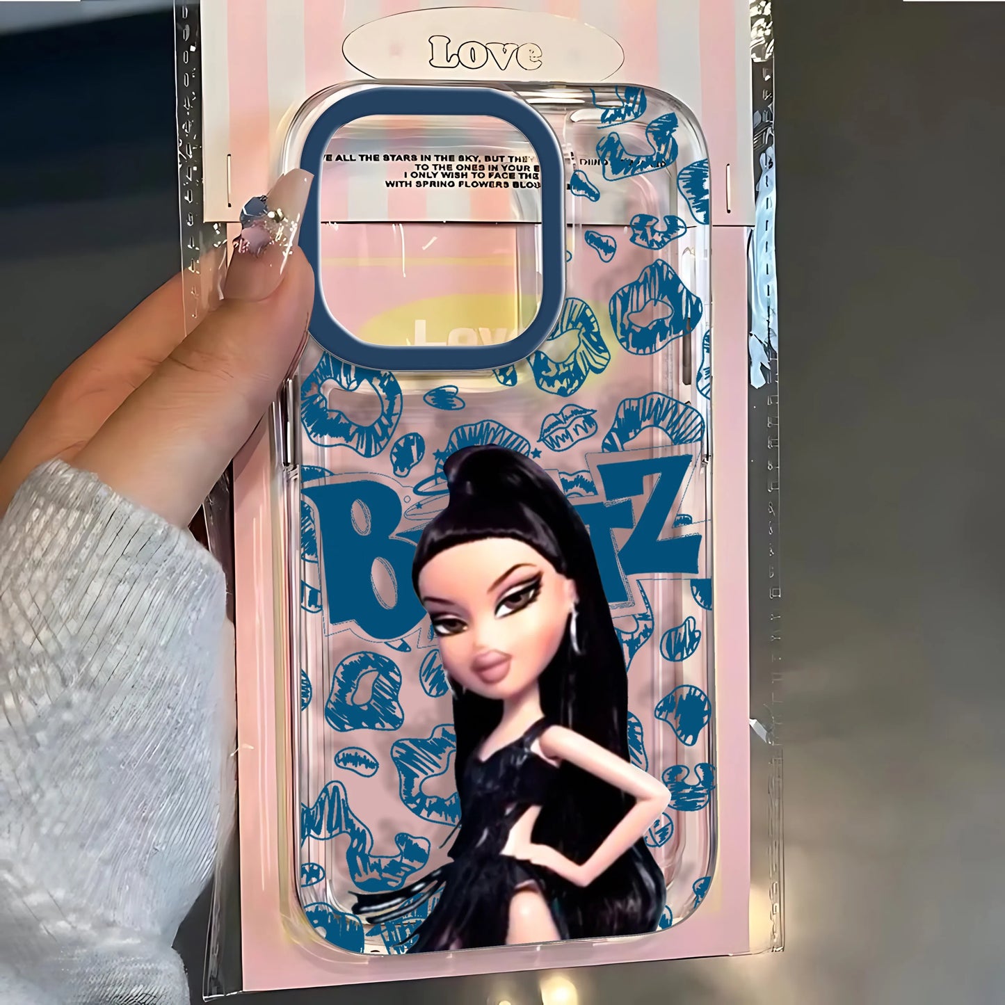Fashion Bratz Doll Clear Phone Case – Protective Cover for iPhone 7 to 16 Series, Pro Max & SE2020