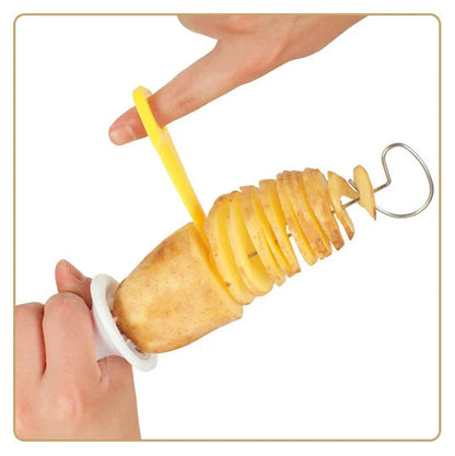 Whirlwind Potato Spiral Cutter – Creative Vegetable Slicer & Potato Tower Maker for Kitchen