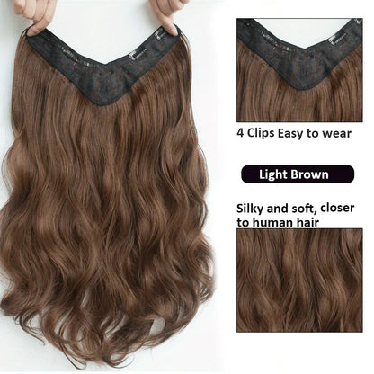 Invisible Long Wave Synthetic Hair Extensions – Fuller, Natural-Looking Strands for a Confident Hairstyle Design