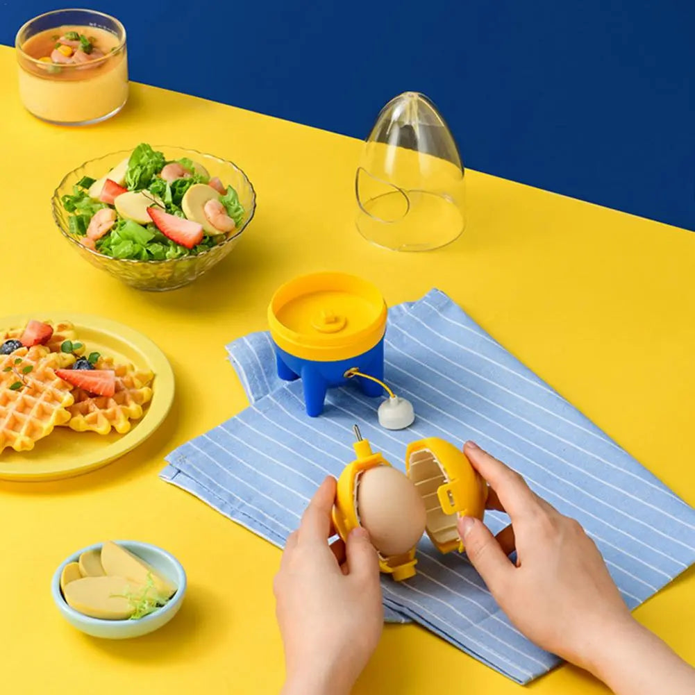 Rocket Manual Golden Egg Puller - Household Scrambler and Yolk Mixer, Albumen Blender for Unbroken Eggs, Kitchen Tool