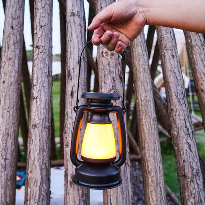 USB Rechargeable Camping Light - Portable Lanterns for Hanging Tent - 3000-5000K Stepless Dimming with Solar Charging