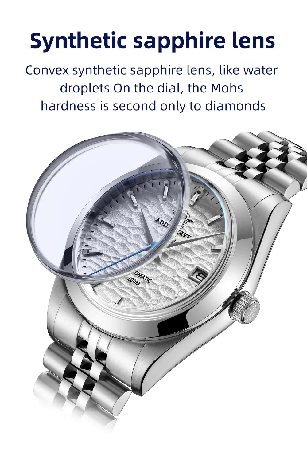 ADDIESDIVE 2024 Luxury Couple Watches – Sapphire Crystal Automatic Mechanical NH35A Steel Wristwatch for Men & Women Gift