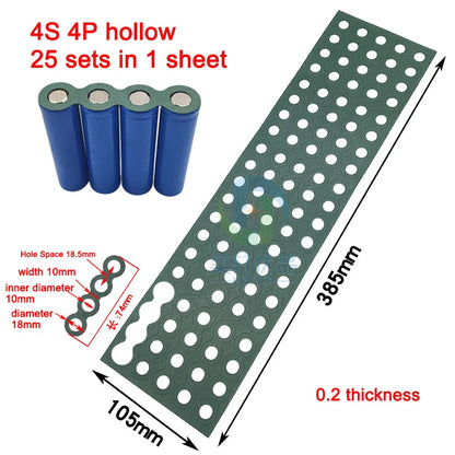 18650 Li-ion Battery Insulation Gaskets – Barley Paper Adhesive Pads for Lithium Cell Protection & Isolation