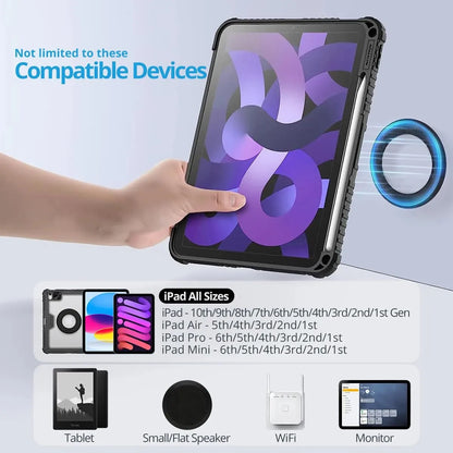 Magnetic Tablet Wall Mount – iPad Holder with SnapHold Sticker for Home, Office, Fridge & More
