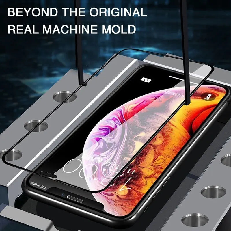 4PCS Full Cover Tempered Glass Screen Protector for iPhone 14 Pro Max, 14 Plus, 15 - Compatible with iPhone 13 Pro Max, 12, 11, 13 Mini