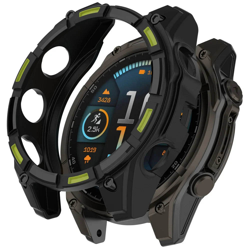 BEHUA Soft TPU Protective Case for Garmin Tactix 8 51mm — Lightweight Hollow Replacement Watch Shell Cover