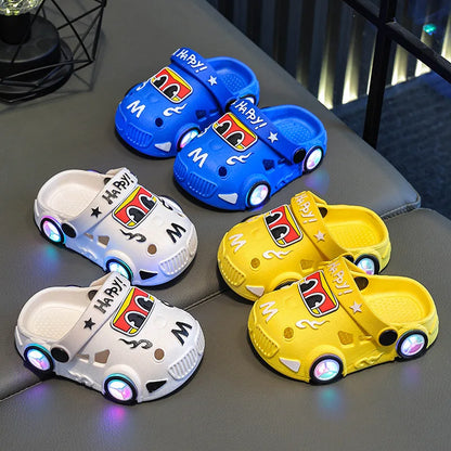 Kids Glowing Summer Slippers - Two-Way Wear Anti-Slip Sandals for Boys and Girls