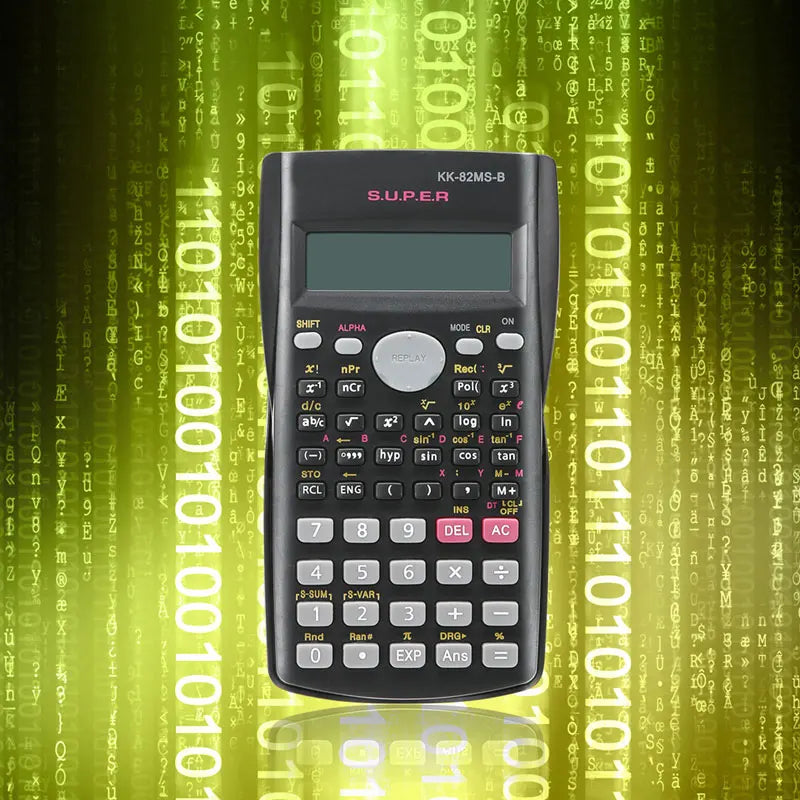 240-Function Scientific Calculator 2-Line Display Portable Multi-Purpose Student Math Teaching Calculator for School & Exams