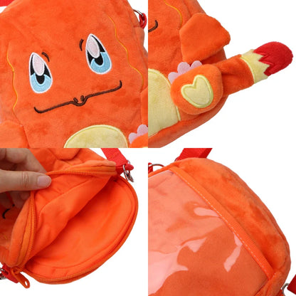 New Pokémon Plush Bag — Pikachu, Mimikyu, Gengar, Lucario, Rowlet, Eevee, Snorlax Soft Stuffed Toy Shoulder Backpack