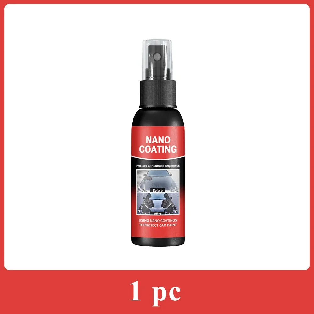 Car Nano Ceramic Coating Kit – Professional High Gloss Paint Protection & Scratch Repair Auto Detailing Solution