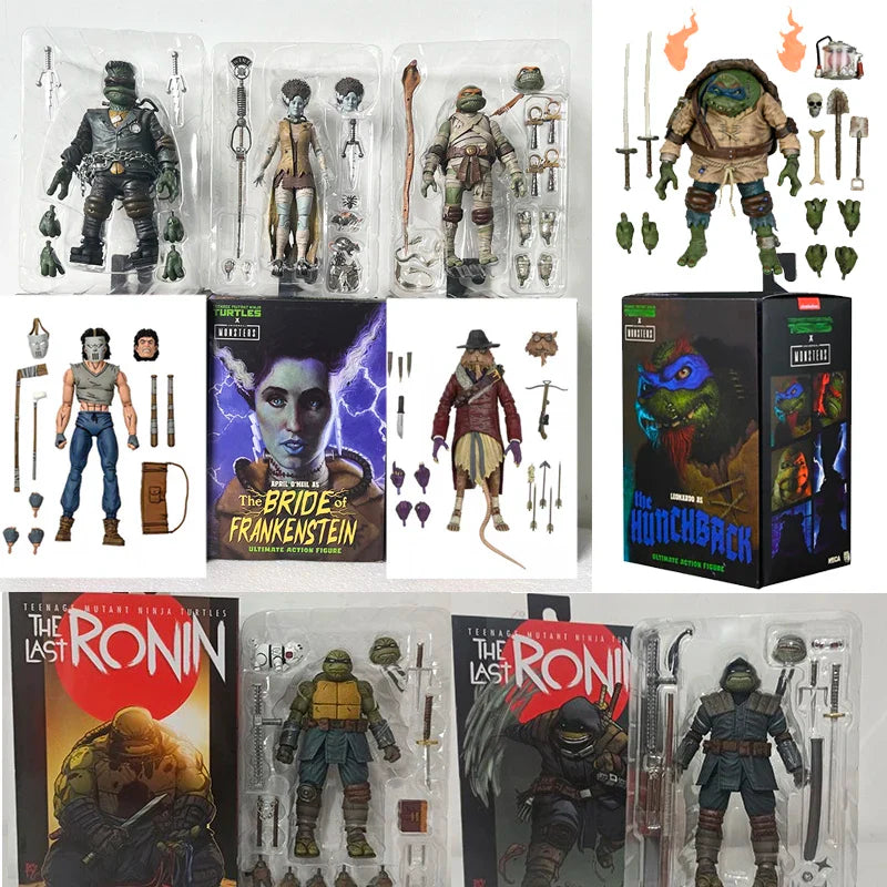 NECA Teenage Mutant Ninja Turtles Action Figures – Last Ronin Leonardo, April O’Neil, Casey Jones, Michelangelo, Raphael & More