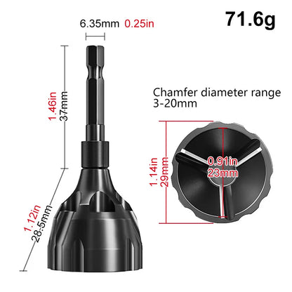 Efficient Deburring & Chamfering Machine: Perfect for Outer Circle Chamfering, Thread Fillet Trimming, Screw & Bolt Drilling Tool