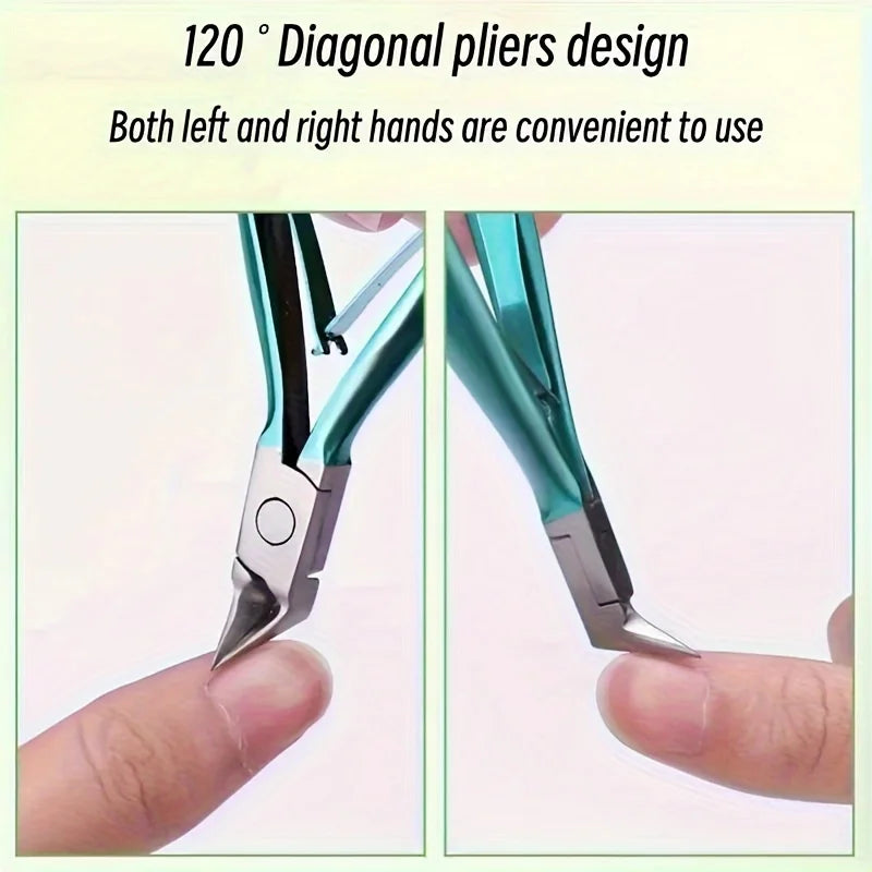 Ingrown Toenail Clippers Stainless Steel Straight Blade Toe Nail Clippers for Thick Nails Seniors
