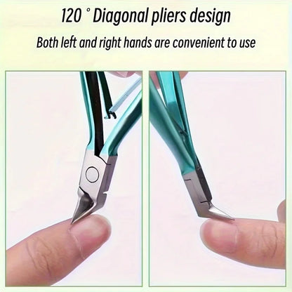 Ingrown Toenail Clippers Stainless Steel Straight Blade Toe Nail Clippers for Thick Nails Seniors