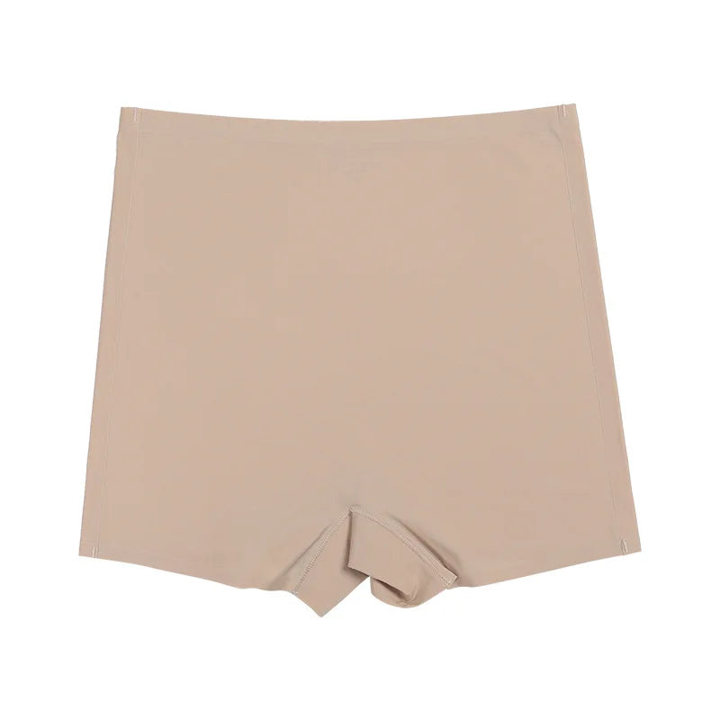 Seamless Ice Silk Biker Shorts — Solid Boxer Leggings for Women, Sports Yoga Pants & Comfortable Shorts