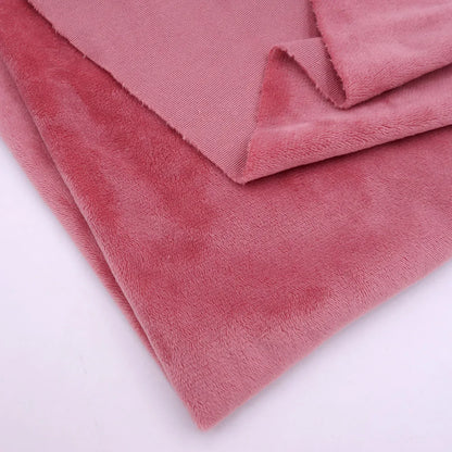 160CM/63" Wide Minky Plush Fabric – Super Soft Flannel Fabric for DIY Dolls, Toys, and Crafts, Sold by the Meter