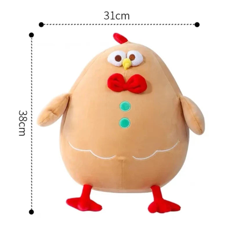 Chicken & Leg Plush Toy — Soft Gingerbread Chicken Doll for Kids & Birthday Gifts