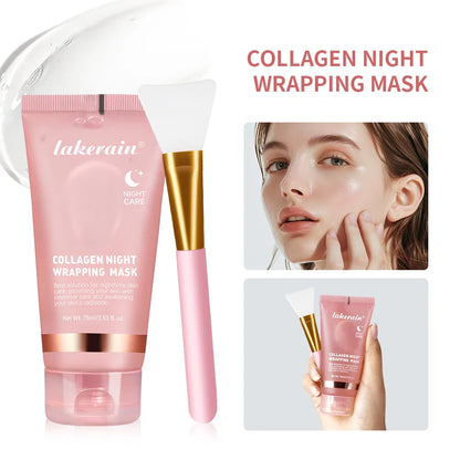 Collagen Jelly Cream – Hydrolyzed Overnight Peel-Off Facial Mask for Hydration & Firming