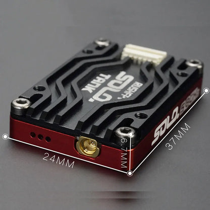 RUSHFPV RUSH TANK SOLO 5.8G VTX Video Transmitter – 48CH 1.6W High Power CNC Shell with Built-in Microphone for RC FPV Racing Drone