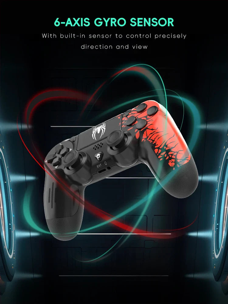 DATA FROG Wireless Bluetooth Game Controller – Spider Gamepad for PS4 Slim/Pro & PC Gaming Joystick