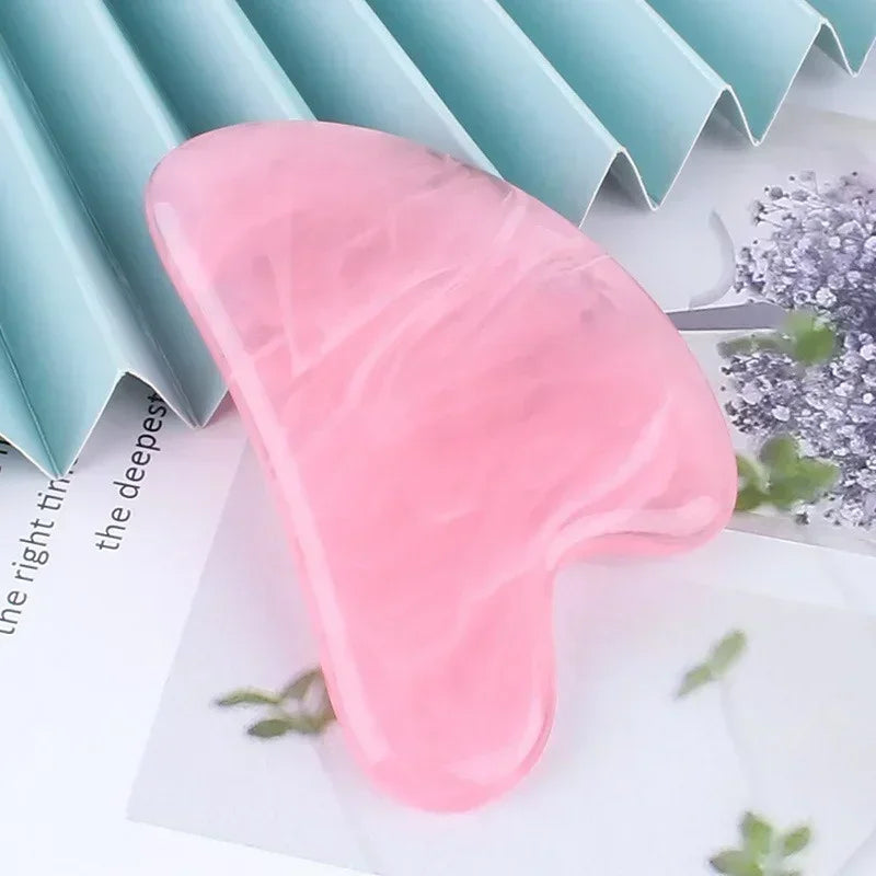 Guasha Massage Scraper – Beeswax Face & Eye Massager, Acupuncture Gua Sha Board for SPA and Beauty Therapy