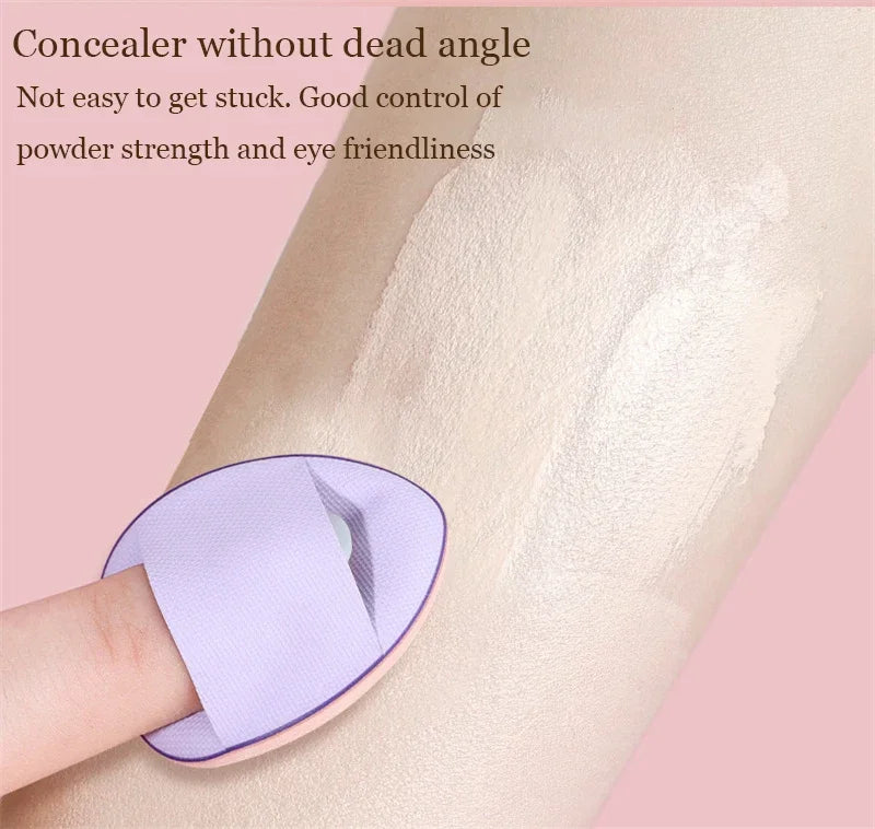 3/10PCS Mini Cosmetic Cushion Puffs – Professional Finger Puffs for Foundation & Concealer Makeup