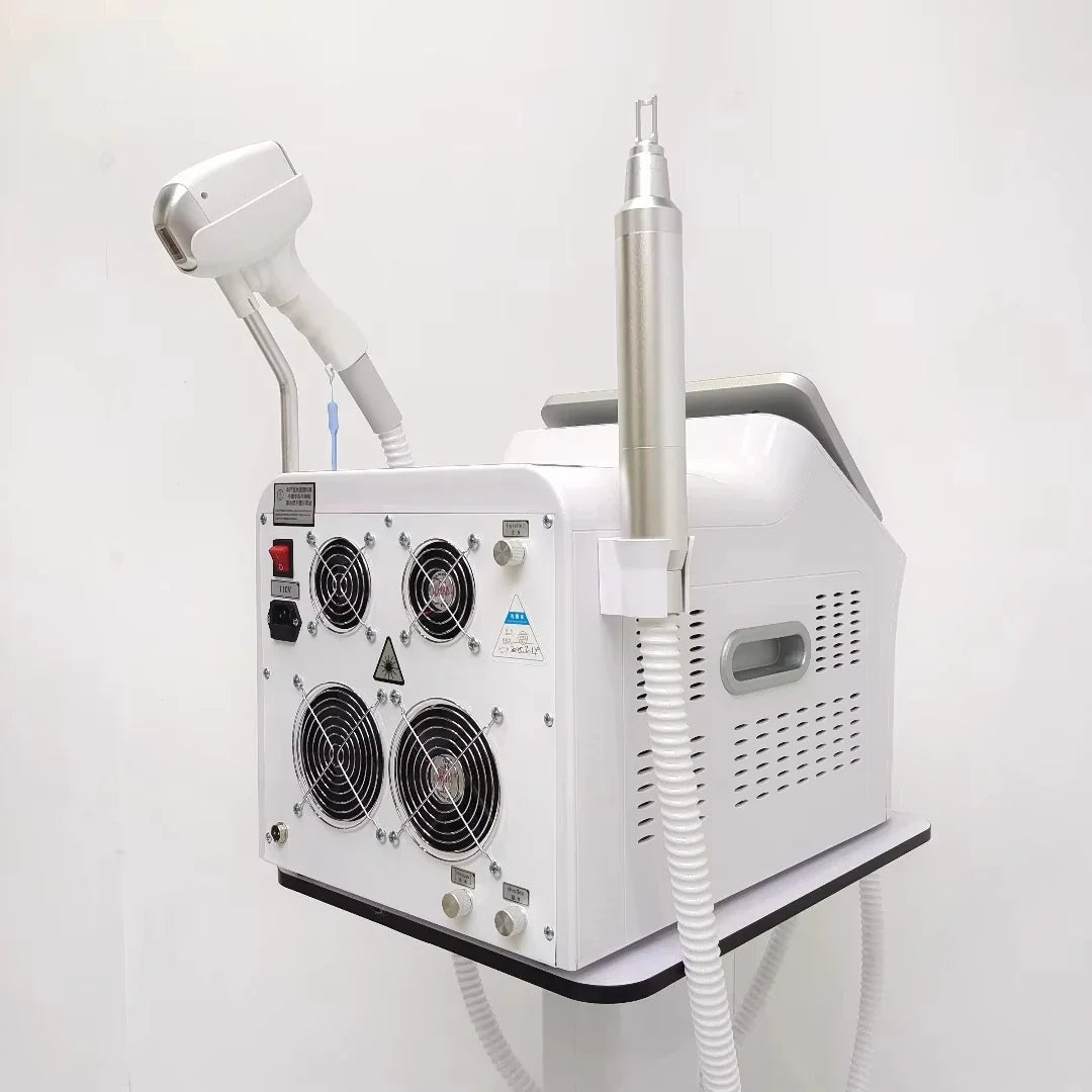 2-in-1 808nm Diode Laser Hair Removal & Picosecond Tattoo Machine – Portable 4000W Q-Switched Device