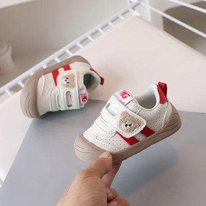 2025 Toddler Shoes — PU Leather Soft-Sole Sneakers for Baby Boys & Girls, Ergonomic First-Step Sport Shoes