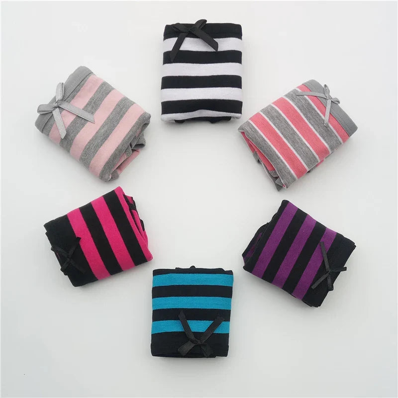 5-Pcs Women’s Cotton Panties Set – Sexy Bikini Briefs for Girls & Ladies, Free Shipping
