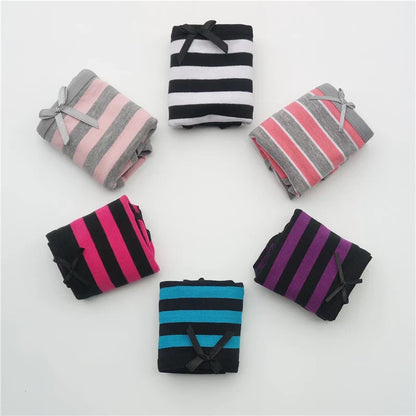 5-Pcs Women’s Cotton Panties Set – Sexy Bikini Briefs for Girls & Ladies, Free Shipping