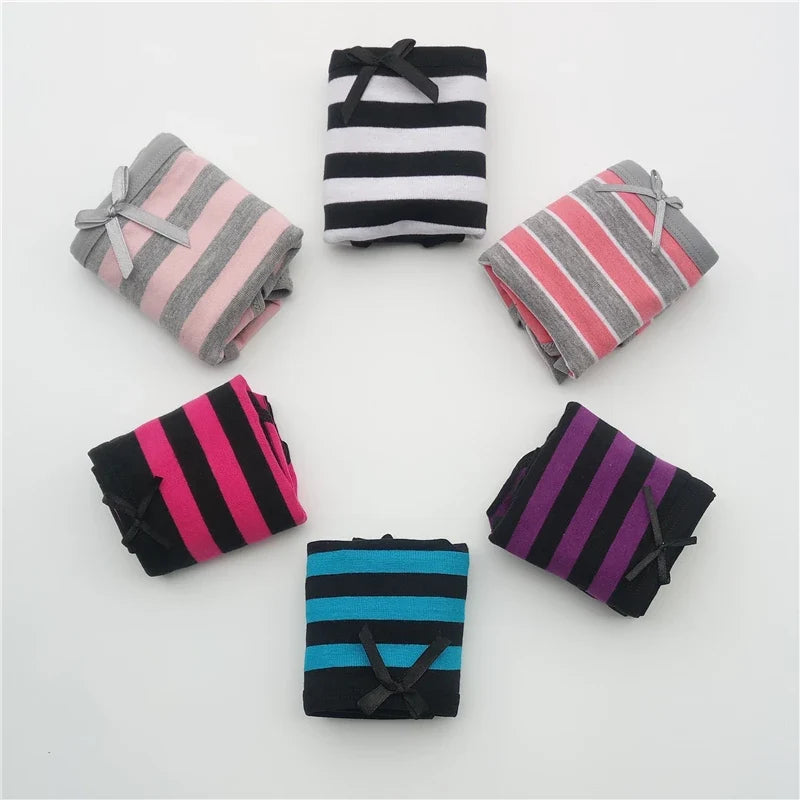 5 Pcs Women’s Cotton Panties Set - Soft Bikini Briefs Sexy Ladies Underwear Comfortable Everyday Briefs
