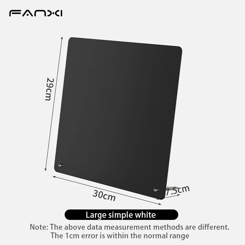 Magnetic Bulletin Board with Stand, Tabletop Metal Display Board with Magnetic Clamp for Notes, Photos & Magnet Organization