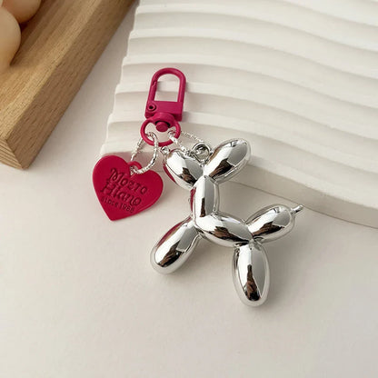 Y2K Balloon Dog Keychain – Cute Ins-Style Bag Pendant & Phone Charm for Girls