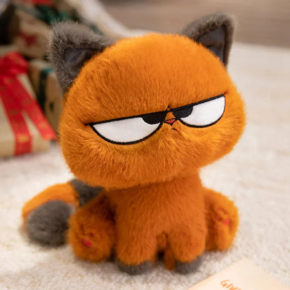 25CM Cute Orange Cat Plushie – Soft Kawaii Stuffed Animal Toy for Kids, Birthday & Halloween Gift