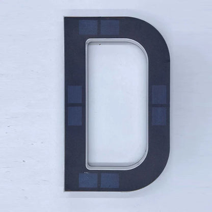 LED Solar House Number Light - Waterproof Address Sign with Light Sensor for Outdoor Home, Yard & Wall Decor