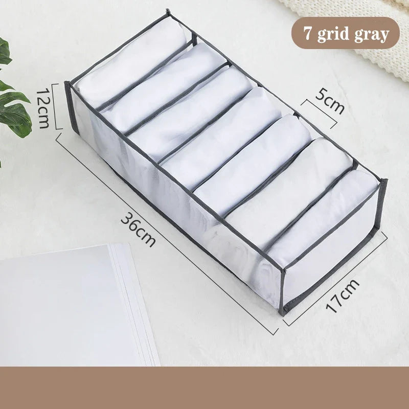 Organizer Storage Boxes for Panties & Socks – Wardrobe Divider for Pants, Underwear, Bras, Jeans & Clothes