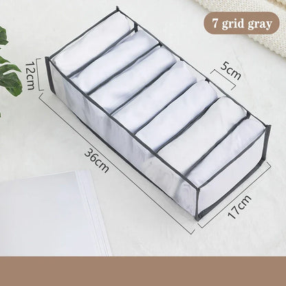 Organizer Storage Boxes for Panties & Socks – Wardrobe Divider for Pants, Underwear, Bras, Jeans & Clothes