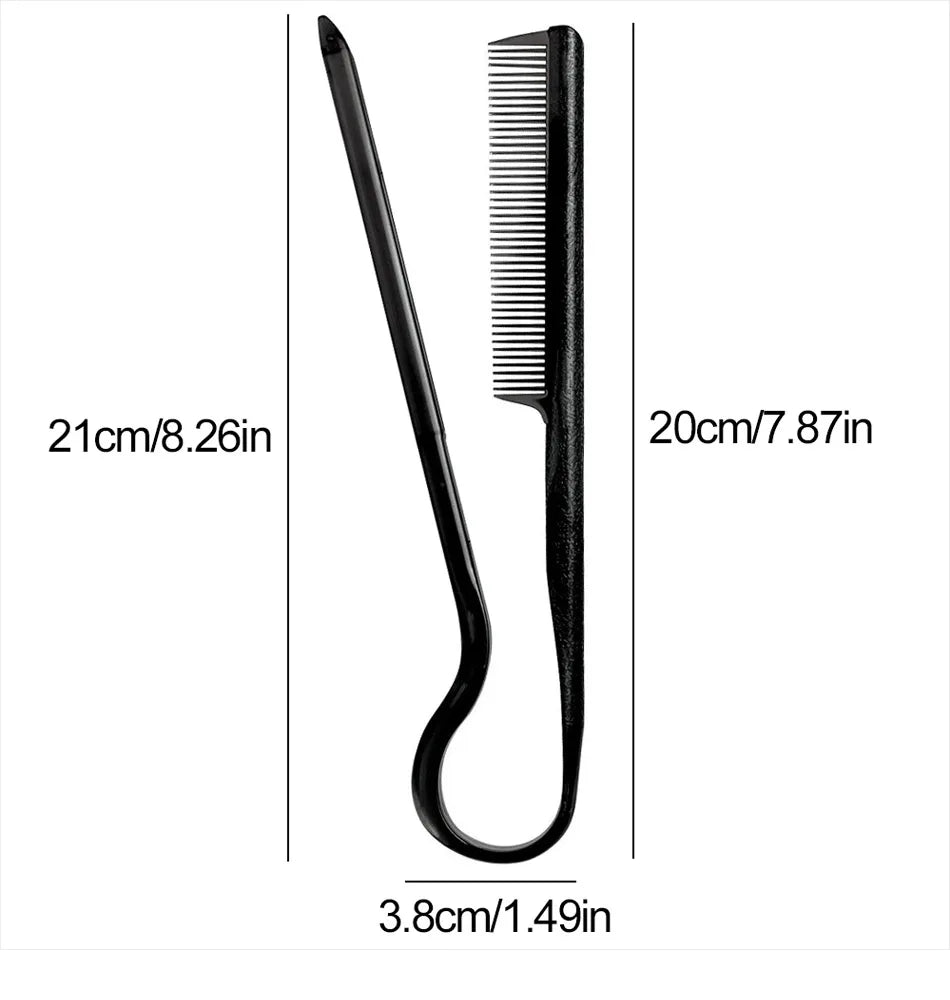 Hair Straightening Comb - V-Type Straightening Brush for Women, DIY Salon Haircut & Professional Styling Tool