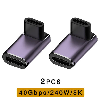UGOURD USB4 Type C Adapter - 40Gbps Thunderbolt 3/4 Male to Female OTG Extension Converter for Laptop
