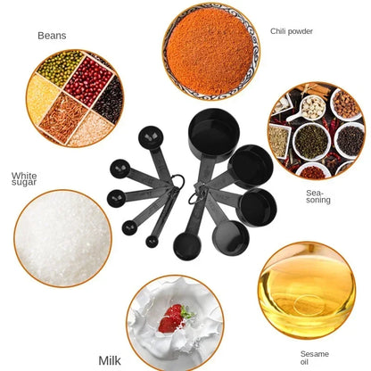 10PCS Measuring Spoons & Cups Set – Multipurpose Kitchen Cooking, Baking Tools for Cake, Flour & Food, Home Accessories