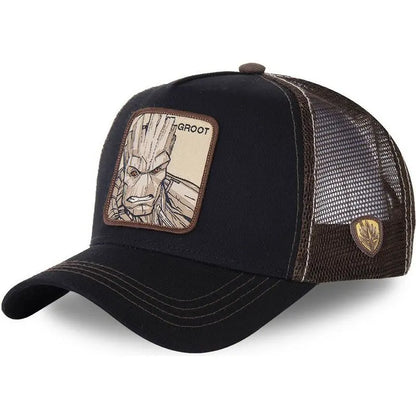 Marvel Superhero Baseball Cap – Spider-Man, Iron Man, Hulk, Captain America, Venom & Rocket Raccoon Anime Sports Leisure Hat