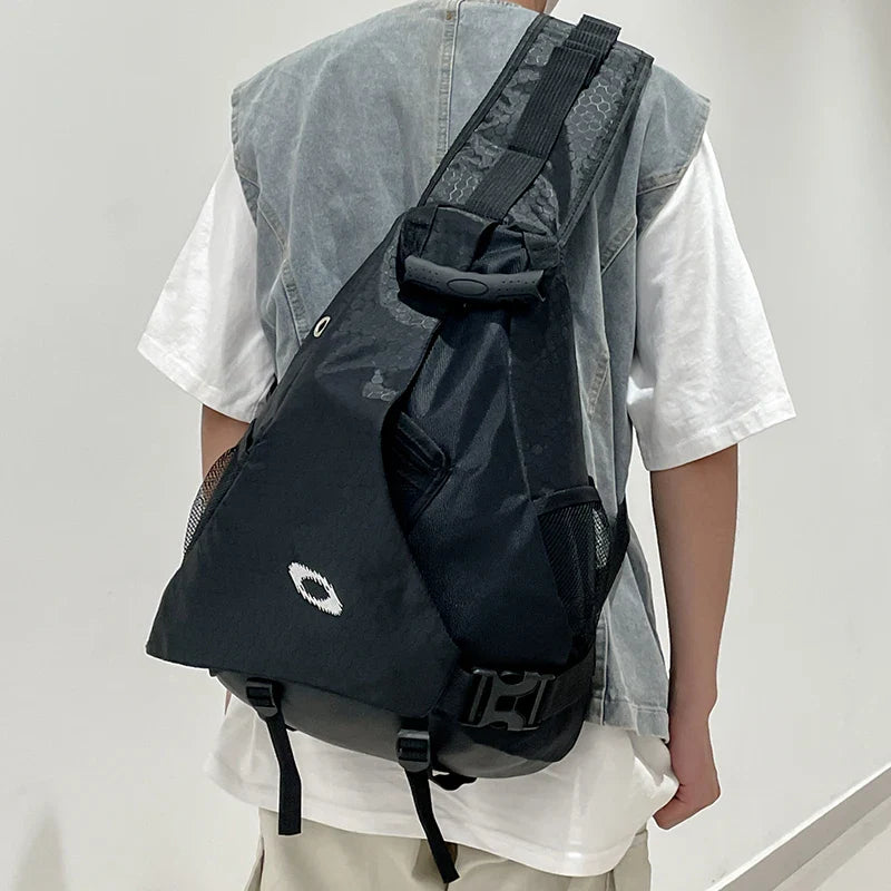 Large Capacity Chest & Crossbody Bag – Multi-Pocket Outdoor, Travel & Cycling Bag