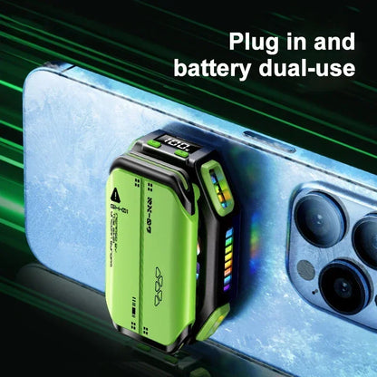 X111 Magnetic Phone Cooling Fan – 7 Speed Semiconductor Radiator, PUBG Game Cooler, Universal for iOS & Android